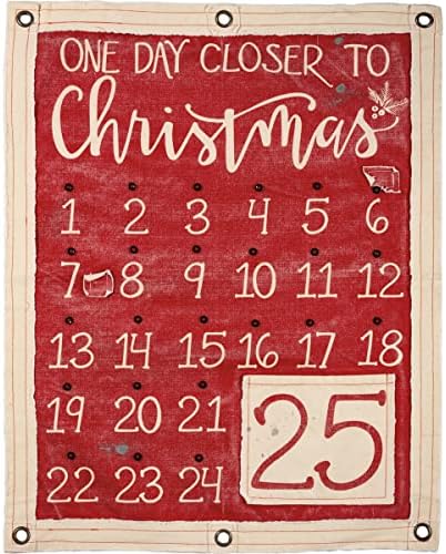 Примитивци Од Кети Еден Ден Поблиску До Божиќ Ѕид Банер Одбројување Календар