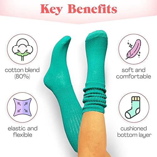 ТОПЛА НОЗЕ Девојки Лигав чорапи 6 пара За Мали Девојчиња Забава &засилувач; Шарени Колено Високи Чизми Чорапи-Совршен За Одгледување