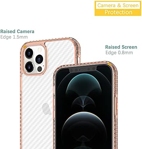 DOOGE Дизајниран За Iphone 11 Pro Случај, [Анти Отпечаток Од Прст] [Не Се Лизга] Шема На Јаглеродни Влакна Тешка Заштитна Јасна Тенка Задна