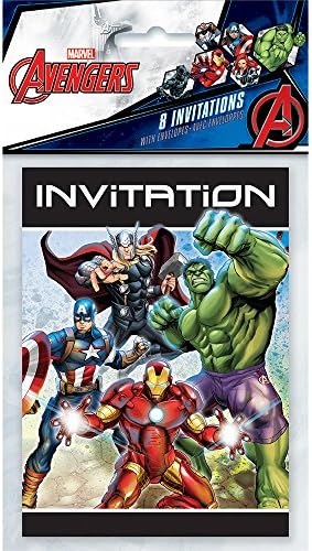 Единствени покани за забави на Avengers | 5,5 x 4 | 8 компјутери