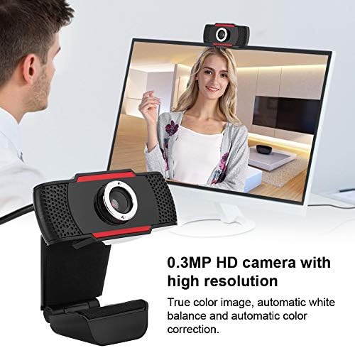 USB Веб Камера, CMOS 0.3 MP HD 640x480/ 30fps Десктоп Клип-На Компјутерски КОМПЈУТЕР Камера, Со Микрофон, Без DriverManual Фокус, За Windows