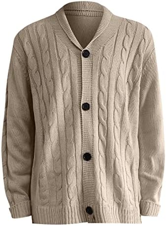 Dudubaby есен џемпери за мажи есен и зимска мода лабава кардиган топол џемпер со јакна со качулка