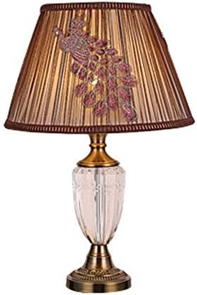 CNNRUG DERCH LAMPS TABLE LAMP Висока атмосфера Кристал Спална соба Страна за кревет Едноставно стакло лабави декоративна ламба