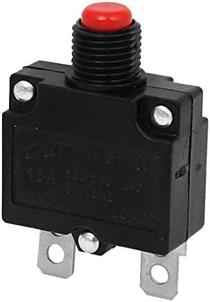 AEXIT AC 125V/250V прекинувачи на колото 15A Подлога за преоптоварување на копчето за преоптоварување на минијатурни колачи за прекинувачи