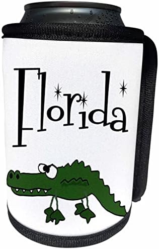 3drose Cool Fun Fun Florida и Alligator Travel за Флоридијани. - може да се лади обвивка за шише