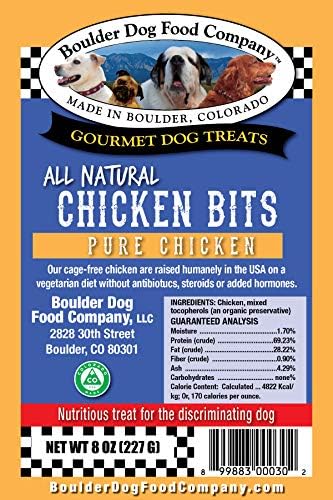 Парчиња пилешко, 8 мл: Зрнести Задоволства За Кучиња-Третирања За Кучиња Направени Само Во САД - Сите Природни Задоволства За Кучиња - Здрави