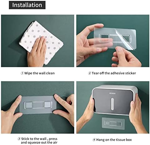 Boxид монтиран со држач за држач за мултифункционални организатор за хартија за хартија за хартија за хартија за кујна за бања за
