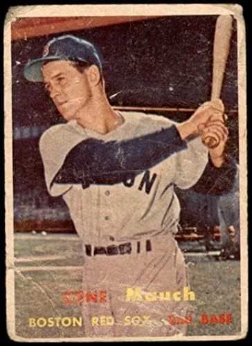 1957 Топпс 342 Gene Mauch Boston Red Sox сиромашен црвен сокс