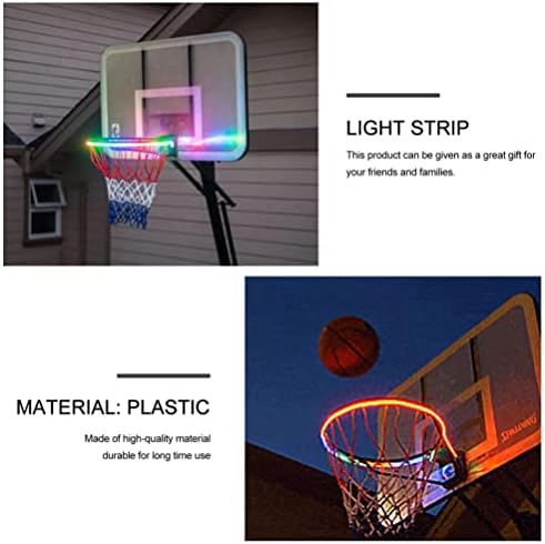 Кошарка за кошарка на соларна светлина соларна моќ Декоративна светлосна цел, сензори за кошарка обрачи, ламба, кул кошаркарска додаток за додаток