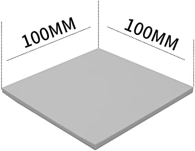 Термички влошки 12W/MK, 100 × 100 × 2,0мм силиконски ладење топлински термички подлога за термички GPU не -спроводлива силиконска