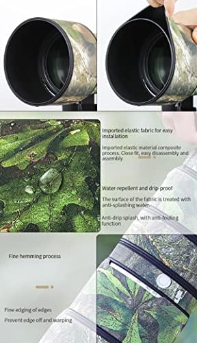 Фуџинг водоотпорен леќа за покривање на Sony Fe 200-600mm F5.6-6.3 G OS-Камуфлажа на дожд, заштитен случај на леќи за облека со пиштоли