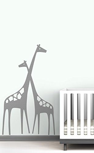 Студио литллион Бебе Зоолошка Градина Мајка И Бебе Жирафа Ѕид Налепница, Темно Жолта