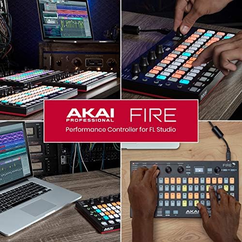 Професионален оган на Акаи - USB MIDI контролер за FL Studio со 64 PAD RGB клип / матрица на тапанот подлога