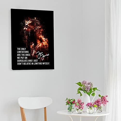 Постери за мажи Jonон onesонс Сеопфатен борбен постер мотивациски постери wallидни уметнички слики платно wallид декор дома украс