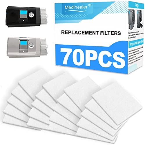 70 пакувања CPAP филтри - Тригодишни филтри за снабдување за AirSense 10, за Aircurve 10- S9, за сериите Airstart - Medihealer Filters Filters