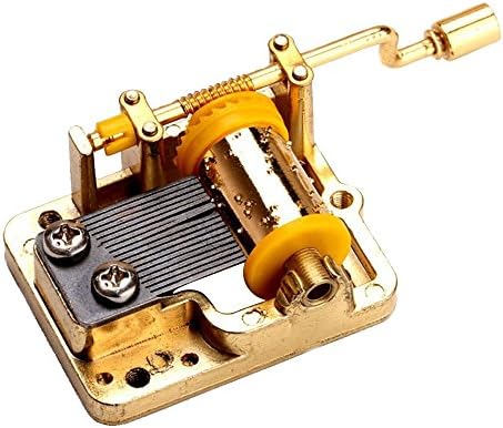 18 Белешка Движење за музички механизам за DIY музички кутија, над виножитото, музичко движење со златна рачна карта