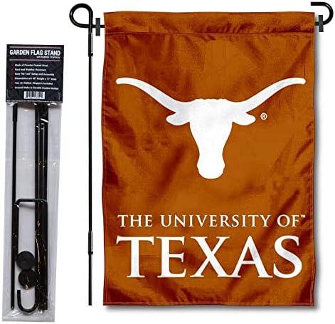 Тексас Лонгхорнс двострана градинарско знаме и знаме на столб на столбови сет