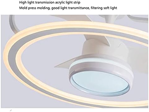 Вентилатор на таванот Јангбо со светло LED далечински управувач затемнет тавански вентилатор светлосен ресторан спална соба вентилатор,