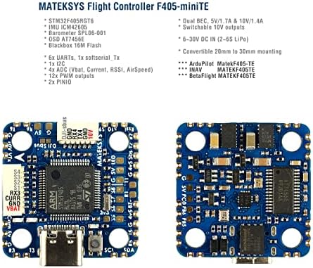 Контролер на летање MATEK F405-MINITE, изграден во OSD Baro Blackbox F405 STM32F405RGT6 Ardupilot inav Betaflight за RC FPV Racing Drone…