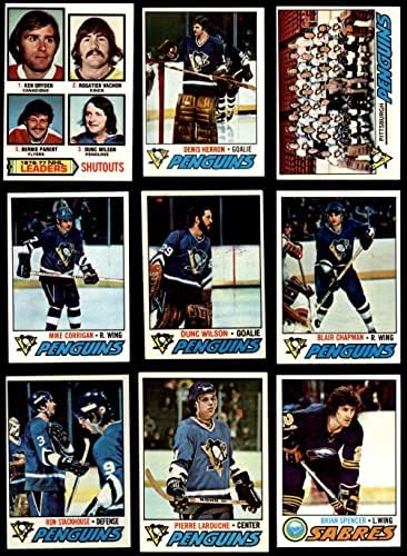 1977-78 Топс Питсбург Пингвини Тим го постави Питсбург Пингвини екс пингвини