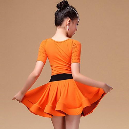 Среќно цреша Девојки девојки спандекс латински румба самба танц фустан со салата за танцување облека за танцување
