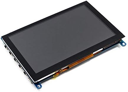 Високиот дисплеј Waveshare 5 инчен HDMI LCD 800x480 екран на допир за Raspberry Pi поддржува различни системи.