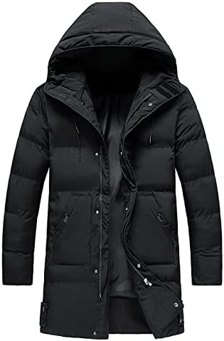 ADSSDQ модни зимски јакни Мажишта Работа со преголем ракав со меки качулка со меки качулка, се вклопува со густа цврста боја на палто 5