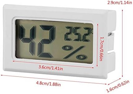 Дигитална температура на Fydun LCD, приказ на термометар термометар термометар хигрометри влажност на влекачи со надворешна сонда
