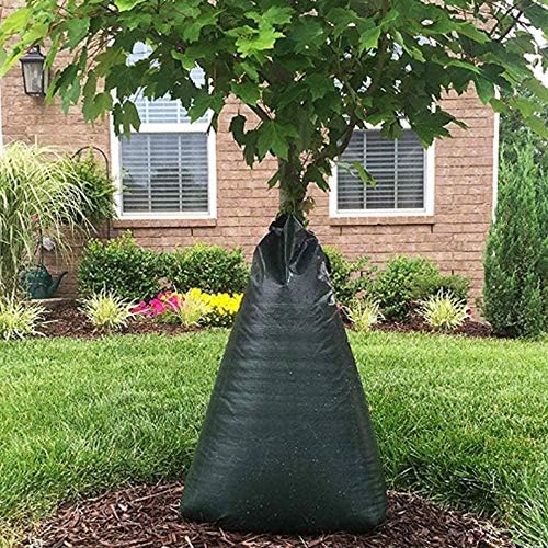 20 галон торба за наводнување на дрво, автоматски систем за капење со бавно-Rrelease совршен за садење дрвја и грмушки, зелена боја