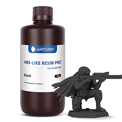AnyCubic ABS-сличен Pro 3D смола за печатач, надградена цврстина и не-кршлива, висока прецизна стандардна фотополимерна смола за 8K способен