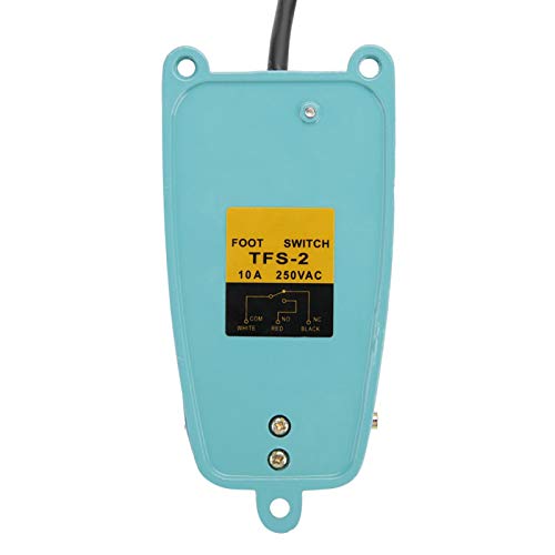 Tfs-2 Електричен Прекинувач За Ресетирање На Стапалата, AC 250V 10A SPDT Моментален Прекинувач За Педали За Нозе,Еднократна Педала, Зелена,