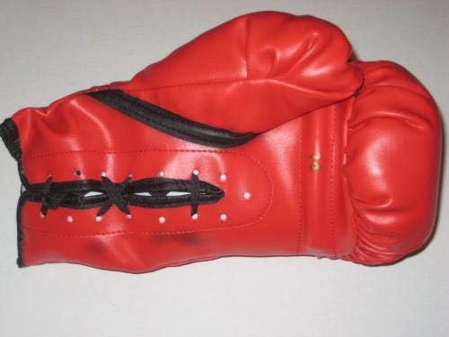 ЏЕЈМС БАСТЕР Даглас Потпиша EVERLAST Boxing Glove w/PSA COA-Autogragrated Боксерски Ракавици
