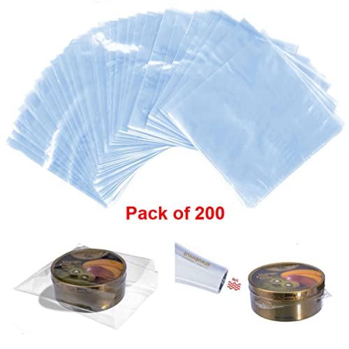 Ipetboom 200pcs смалување торбички за завиткување, вреќи за топлинска заптивка сапун пакување топлина за смалување сапун торбички