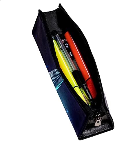 Кутија со моливи на геерот, торбичка за моливи, кутија за пенкало, торбичка за пенкало, мала торбичка за моливи, црна шема на
