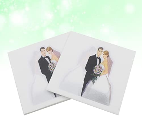 АБАОДАМ 200 парчиња за забави Декор печатење на туш центар за венчавки Дневни материјали Валентин Банкет шема невестинска хартија
