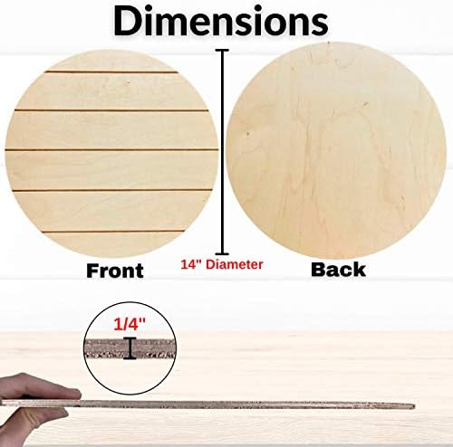 Недовршени дрвени штици за занаети - Асортиман од 5,5 круг, 5,5 квадратни и 6 x4 правоаголник/реверзибилни дрвени форми за занаети,