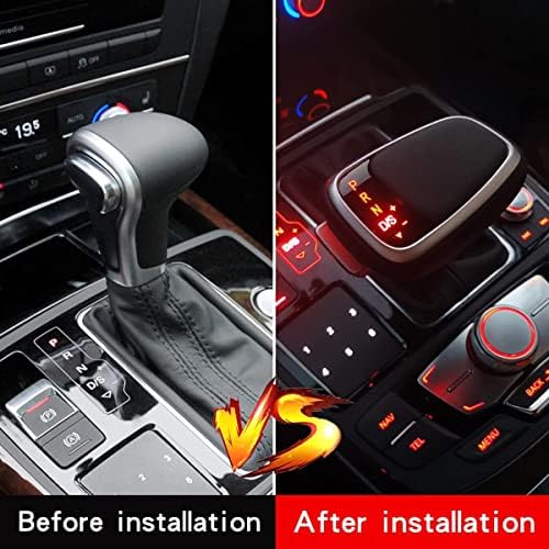 Копче за автоматско менување на копчето Whnbyyd Car со LED светло компатибилно за Audi A6L A4L A5 Q7 Q5 B8 лева рака на левата рака на левата