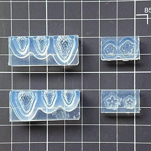 Мини јагода силиконска мувла епоксидна смола калап 3Д торта декор DIY алатка за печење за правење накит со бонбони рачно изработени сапуни