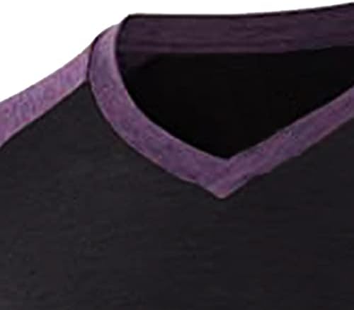 Класичен гроздобер за машка гроздобер со долг ракав со долги ракави против вратот за бејзбол салата за пешачење Атлетски маици со тенок-фит