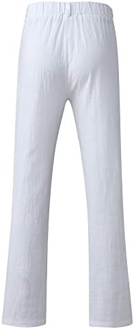 Памучни постелнини со мемија, панталони, обична цврста боја средно издигнување рамно тенок тенок вклопени панталони панталони со џемпери