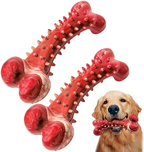 V-HENVER 2PCS DOG TOY за агресивни џвакачи голема раса џвака коска за големи средни мали кучиња Трајни цврсти миленичиња играчка