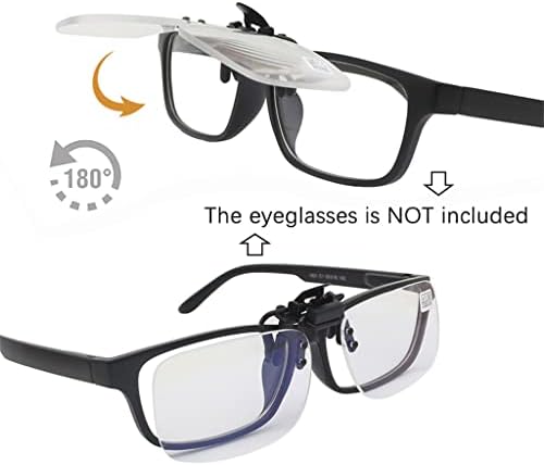 Н / А-Очилата За Читање На Лесни Клипови Се Превртуваат Нагоре И Надолу Без Рамка Лупа Светлина И Лесни За Носење Погодни За Читање