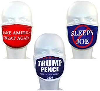 BobbleFingers Trump Mask Mask Mask Multi-Pack, Shatable, Dreathable W/Carbon Filter Slot | Мага 2020 година