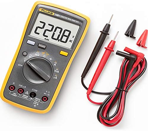 Мултиметар TYI, дигитален тестер со сонда за тестирање на олово, мерење на напон, струја, отпорност; Тест диода, температура.