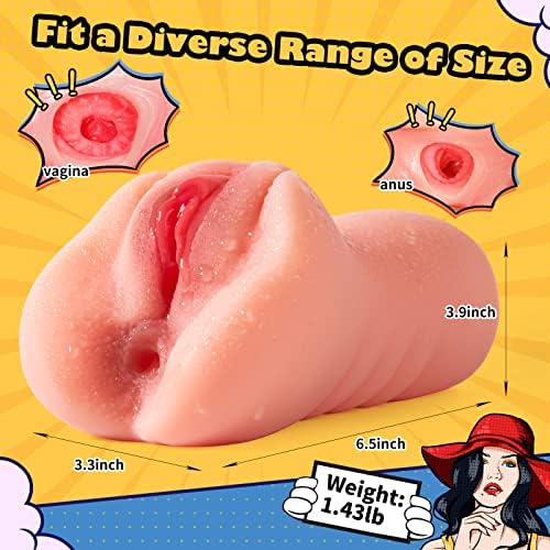 Softskin Poots Pussy Машка мастурбатор Секс играчка за мажи со 3Д реална вагина и анален секс со 2 кеси, реален сајбер-кожа, машки