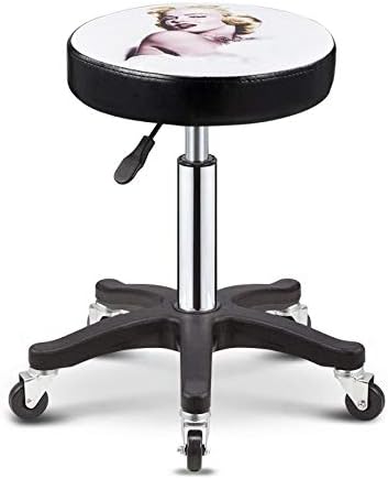 Килими ползички столче со тркала ， столче за фотографирање со синтетичко кожено седиште во модел ， прилагодлива висина 41-55 см ， Поддржана