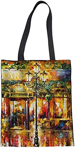 Colorенска галасија во Coloranimal Starry Canvas Tote Tote торба за чанти за патување