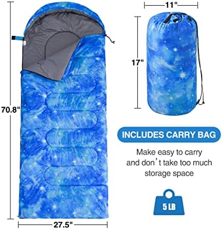 NTBED кампување вреќа за спиење за возрасни водоотпорни преносни преносни вреќи за спиење за ранец за деца момчиња девојчиња на отворено