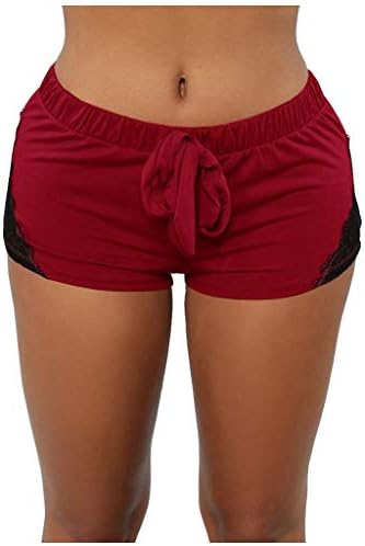 Јога спортски панталони женски високи половини чипка од еластични тесни хеланки случајни кратки панталони