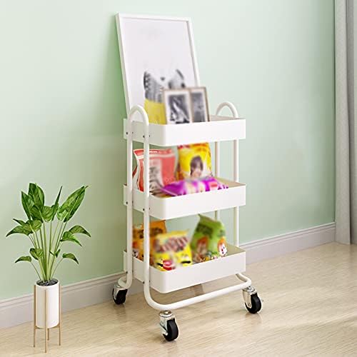 HEDTEC Multifunction 3 Tier Cart Cart Cart Mobile Solik Entican Organizer Storage Rolling Utility Cart Space Space Space